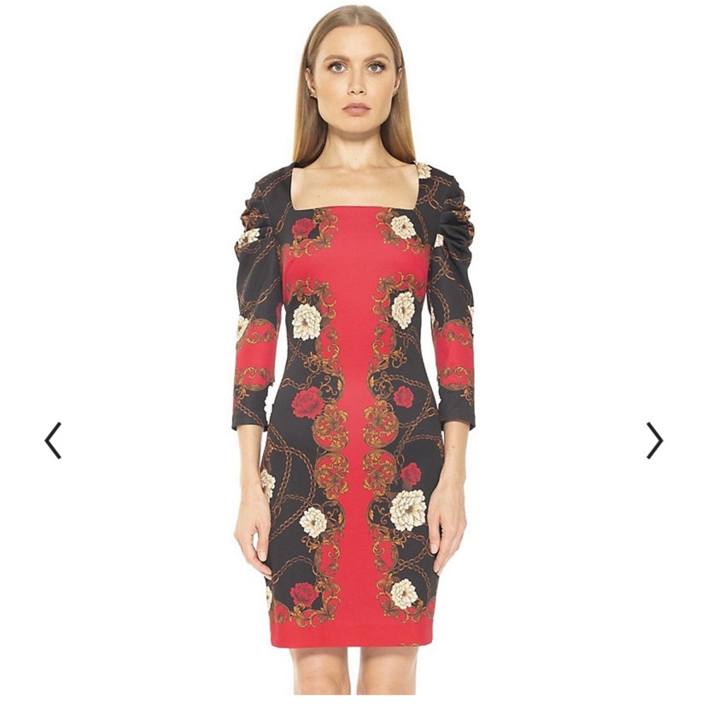 Alexia Admor
Square Neck Printed Puff Sleeve Dress